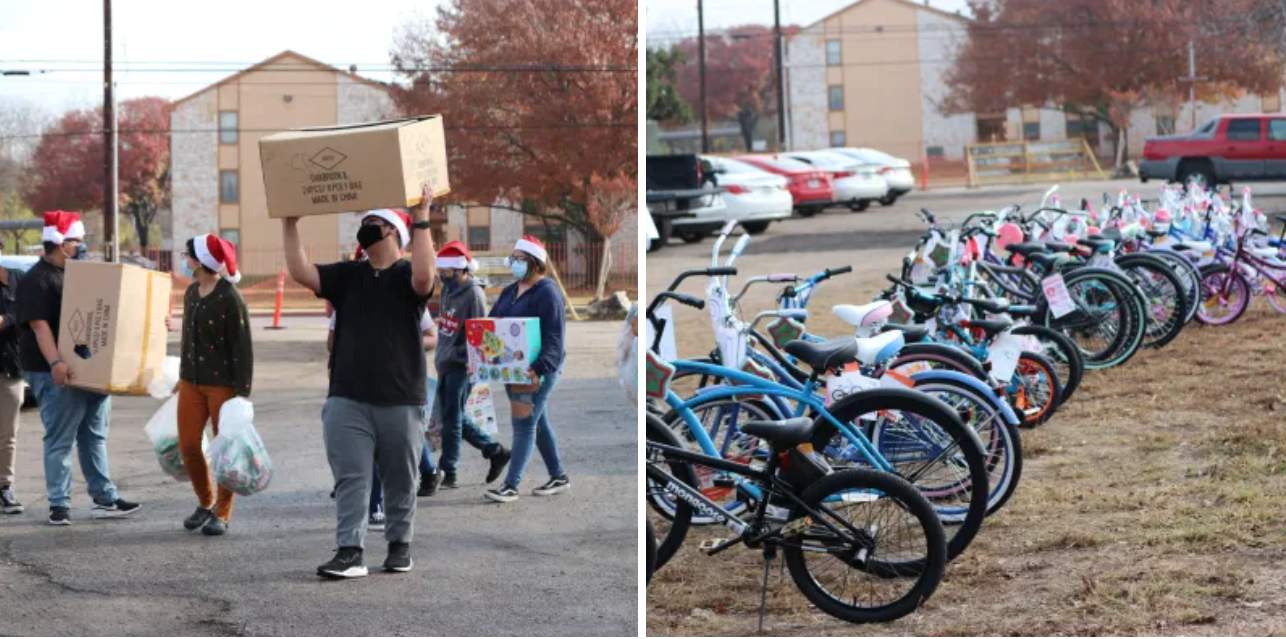 South Side businesses team up to give away hundreds of toys, bikes to kids in need for holidays