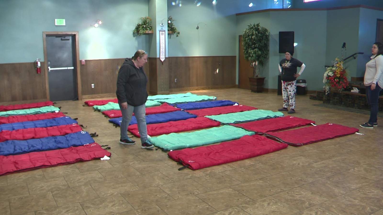 Church provides homeless a place to sleep to escape freezing temperatures
