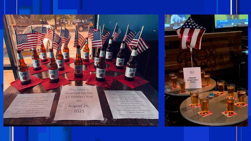 San Antonio-area bars pay tribute to 13 fallen US soldiers in Afghanistan
