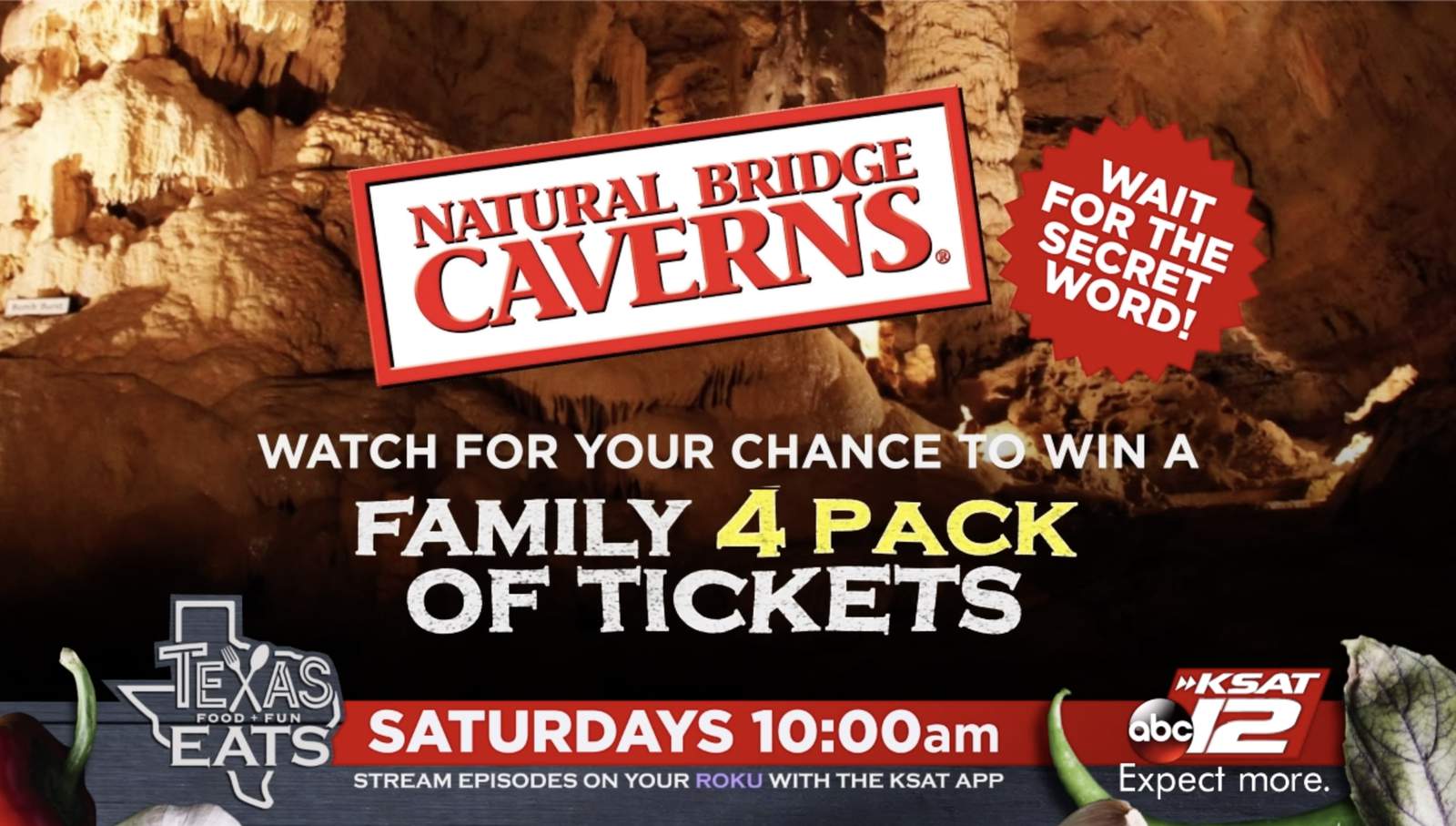 ‘Texas Eats’ Contest: Natural Bridge Caverns