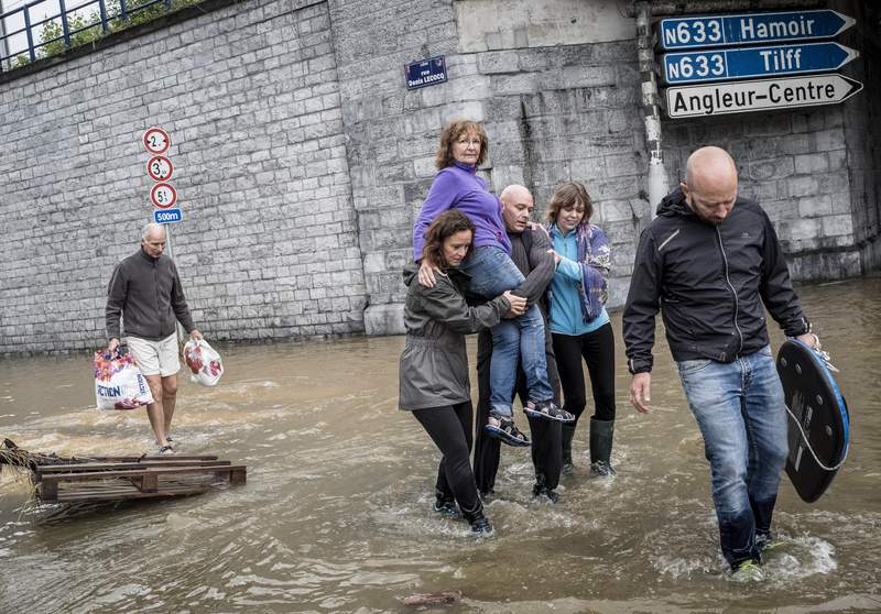 The Latest: Belgium govt raises flood death toll to 20