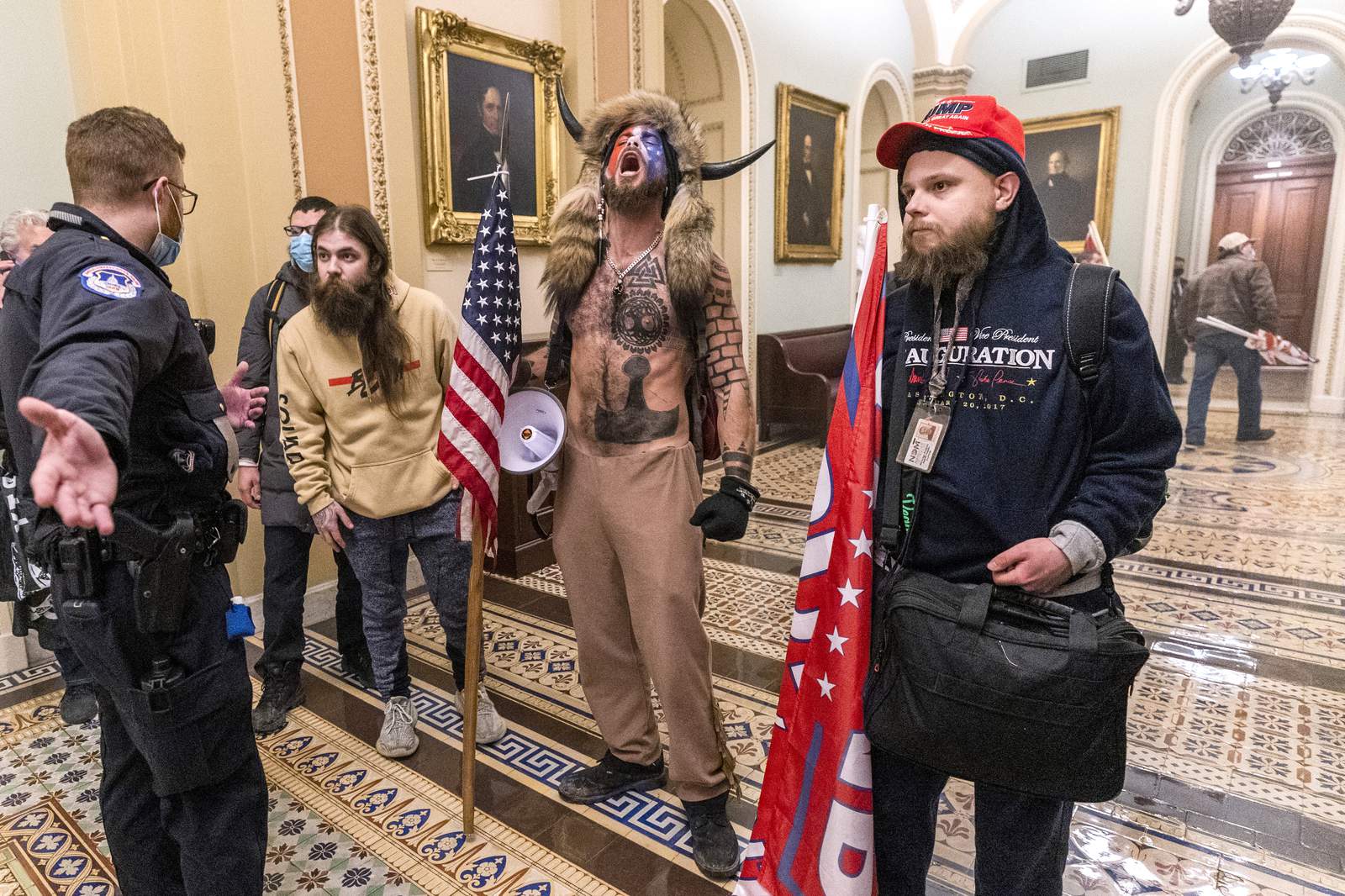 Man who wore horns at US Capitol to get organic food in jail