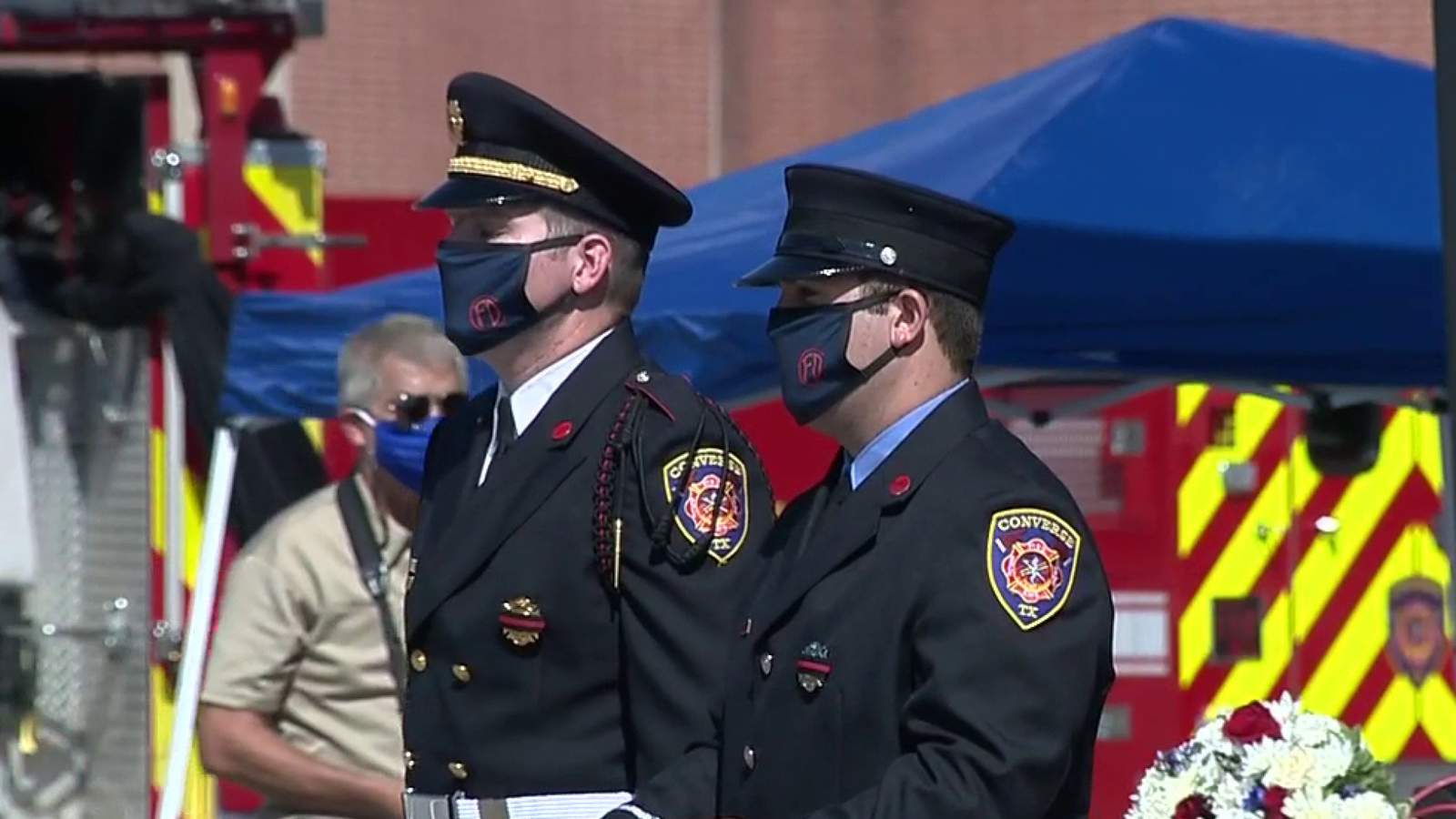 Converse fire captain honored with outdoor memorial service