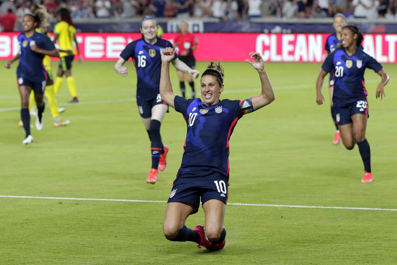 Lloyd scores quick goal and US women defeat Jamaica 4-0
