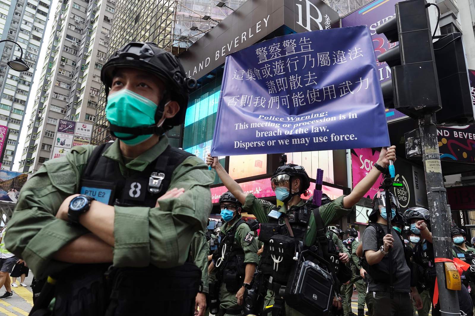 Hong Kong police arrest 86 for protesting on China holiday
