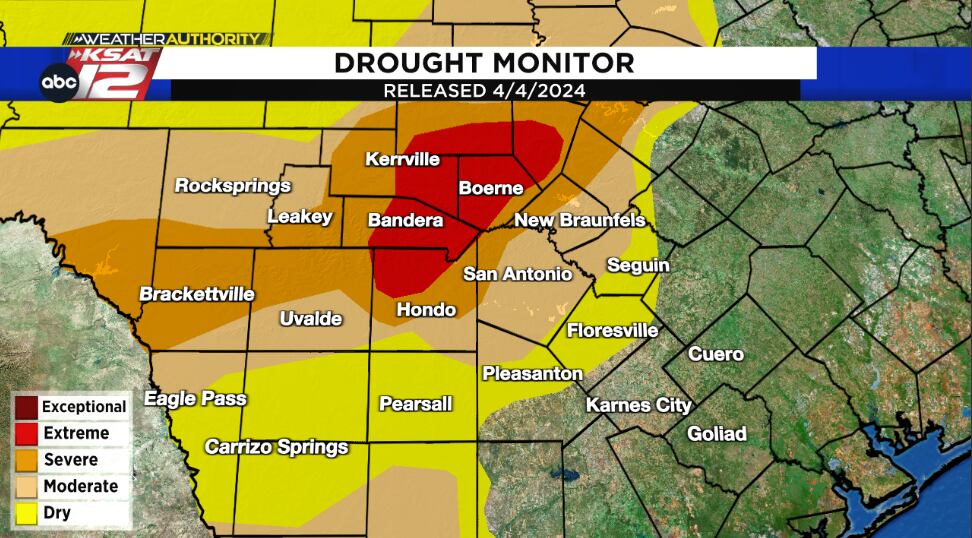 Drought monitor update released 4/4