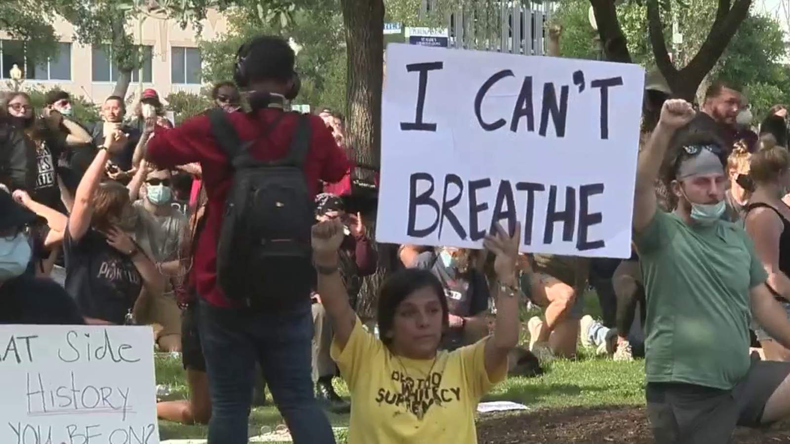 Hundreds march in downtown San Antonio on fifth day of protests