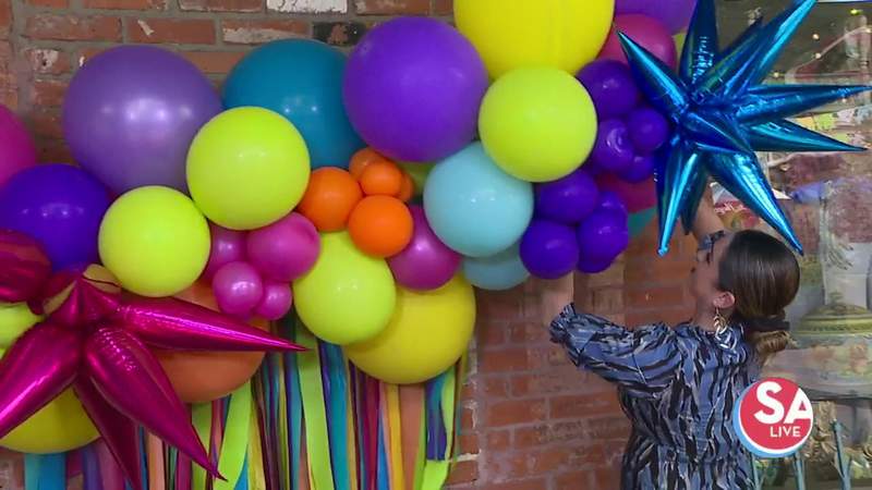 Special deal on balloon garland to make your Fiesta Porch Parade decorations ‘pop’