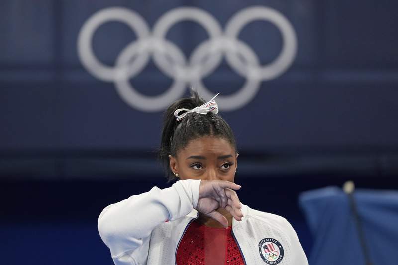Simone Biles says she wasn’t in right headspace to compete in gymnastics final