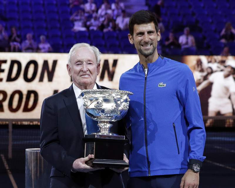 Laver would welcome Djokovic to calendar Grand Slam 'club'