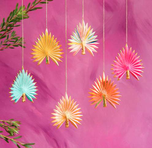 These palm-shaped ornaments are for merchantability  astatine  Feliz Modern.