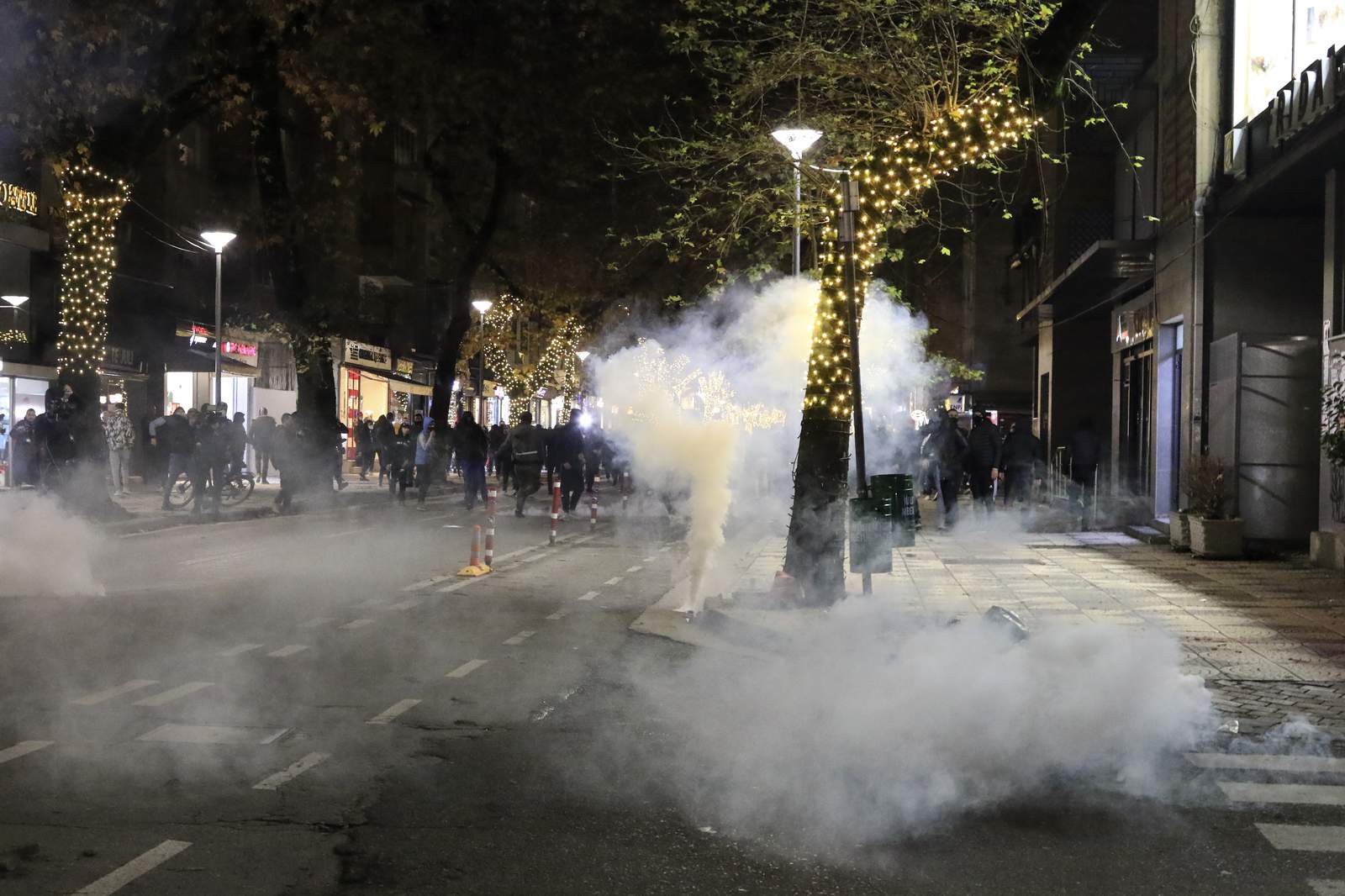 Albanians rally for 5th day after police kill man in curfew