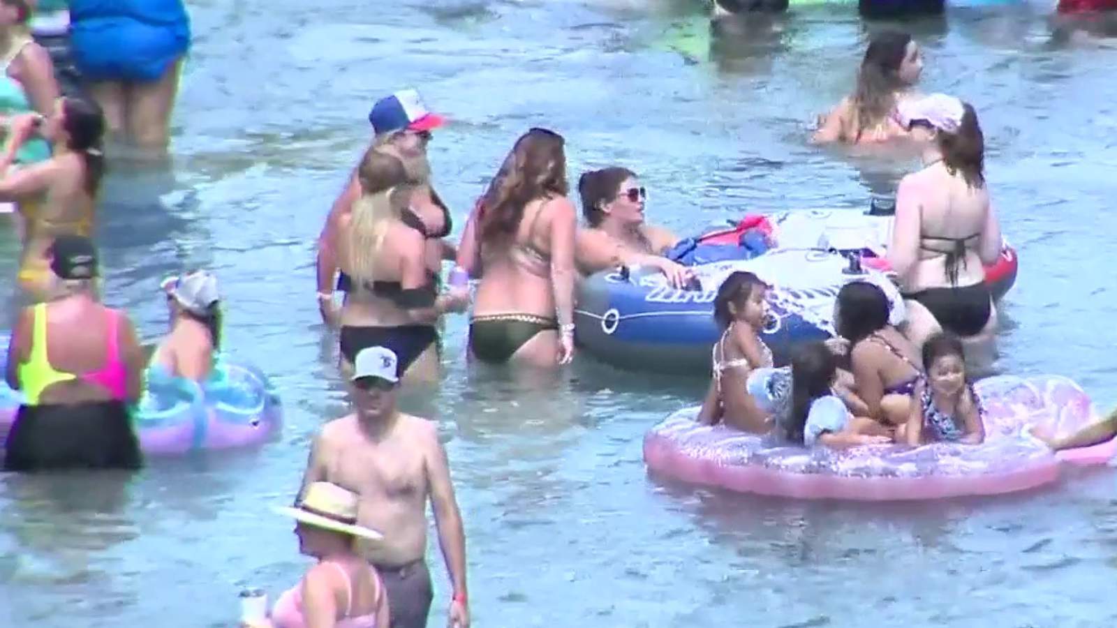 Smaller, but steady crowds take to rivers in Comal County this Labor Day