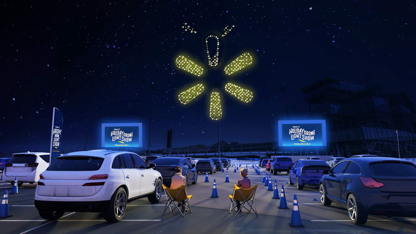 Walmart to host special holiday drone show in San Antonio. Here’s how to get your free tickets