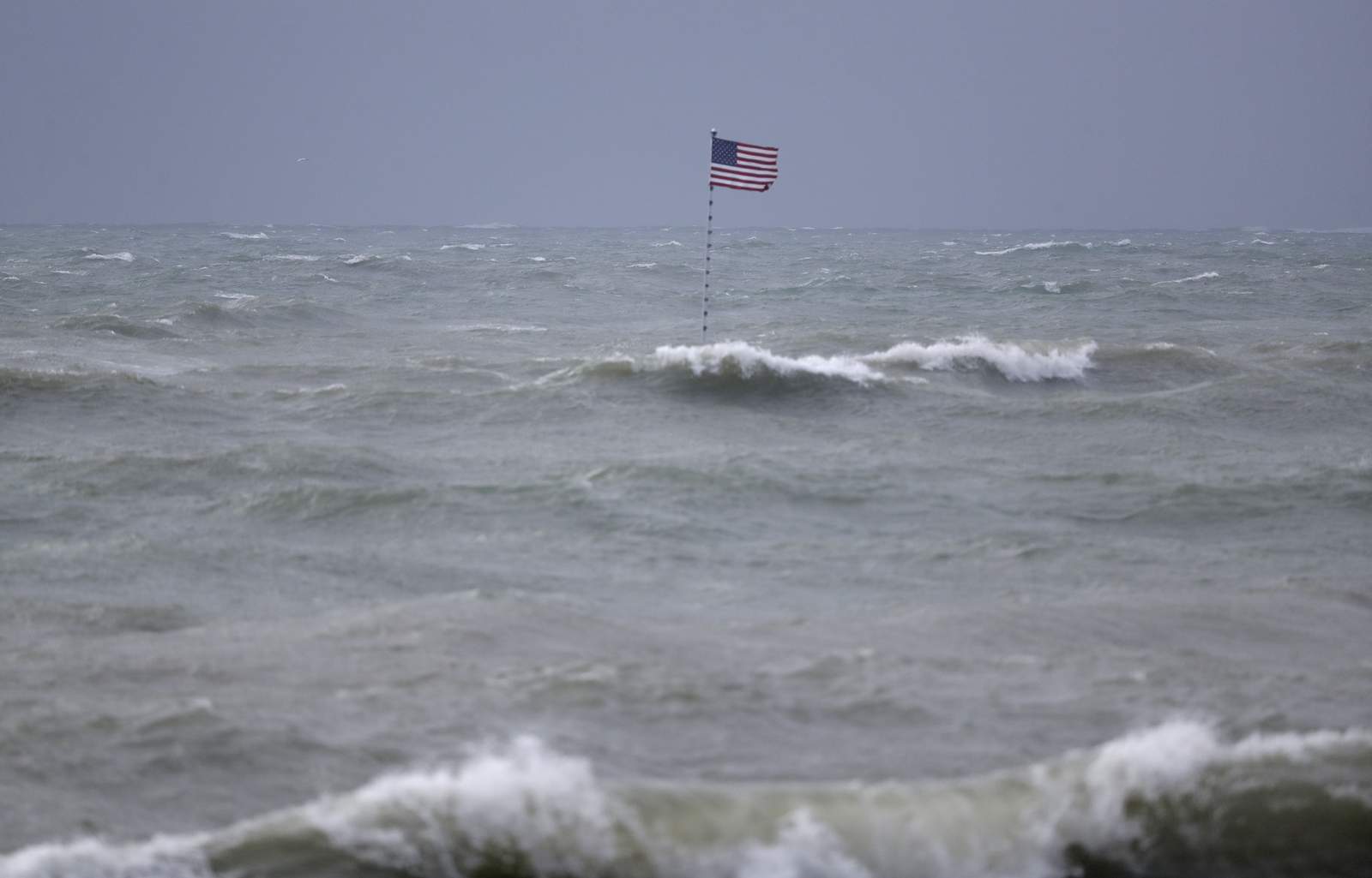Isaias strengthens slightly as it crawls up Florida coast