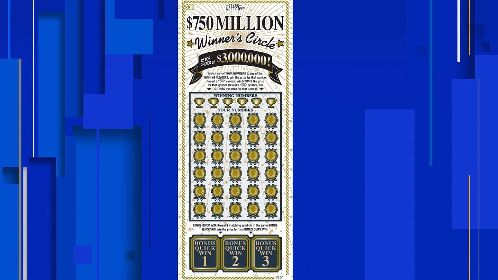 San Antonio resident claims $3 million prize in Texas Lottery scratch ticket game