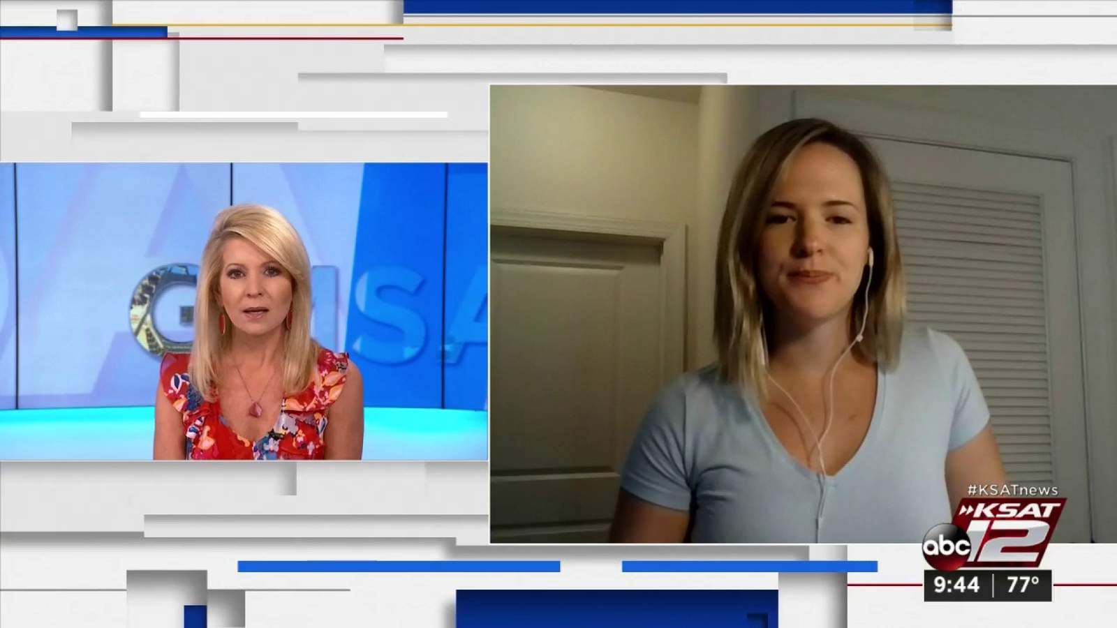 WATCH: GMSA@9 anchor Leslie Mouton talks to a family member about COVID-19