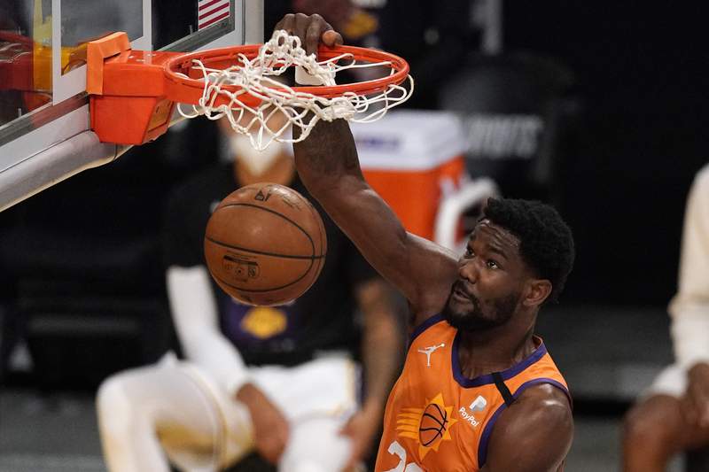 CP3, Suns beat Lakers 100-92, even series after Davis hurt