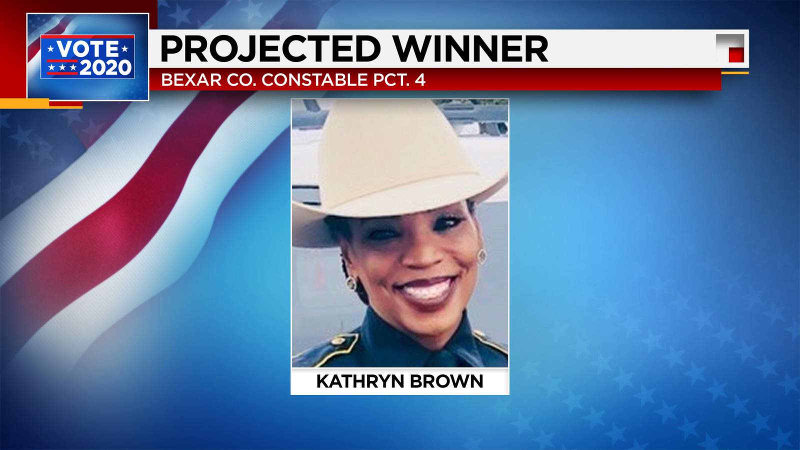 Kathryn Brown becomes first Black woman elected as Bexar County Constable