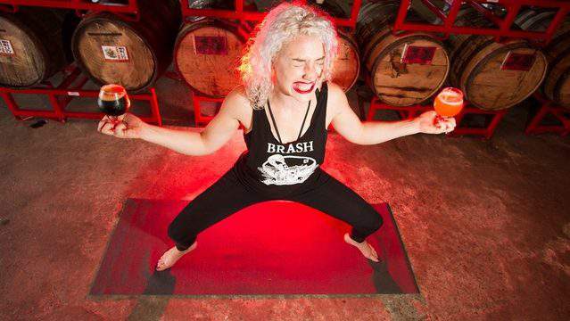 Feeling tense? With beer drinking and cursing, rage yoga can help