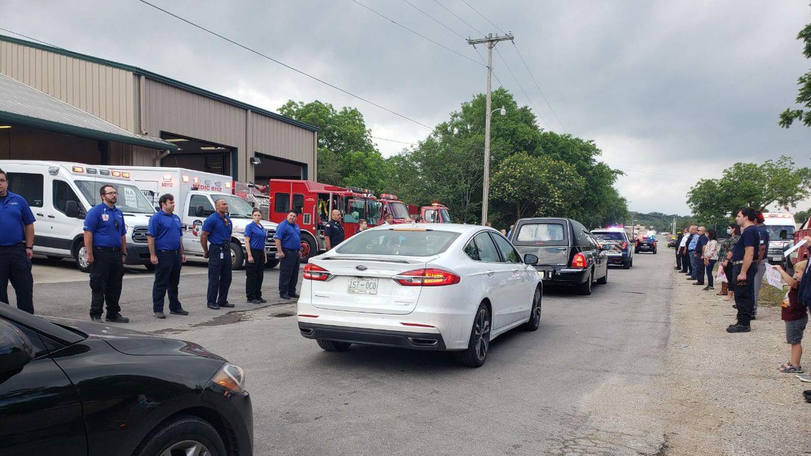 First responders take part in procession for fallen Medina County paramedic