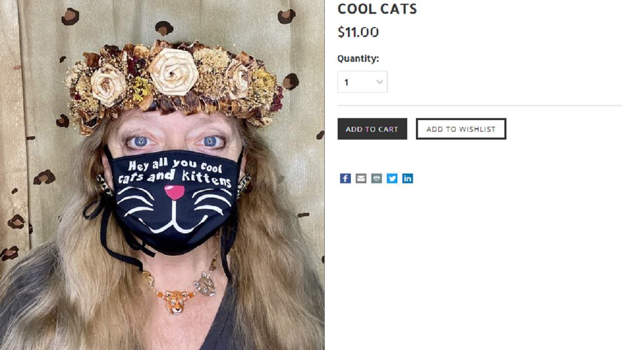 Carole Baskin of ‘Tiger King’ fame is selling face masks