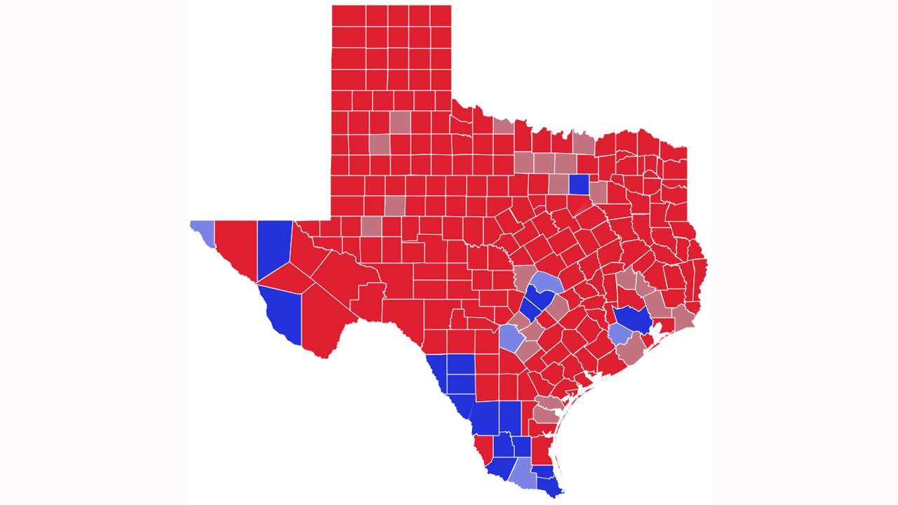 Has Texas ever turned blue?