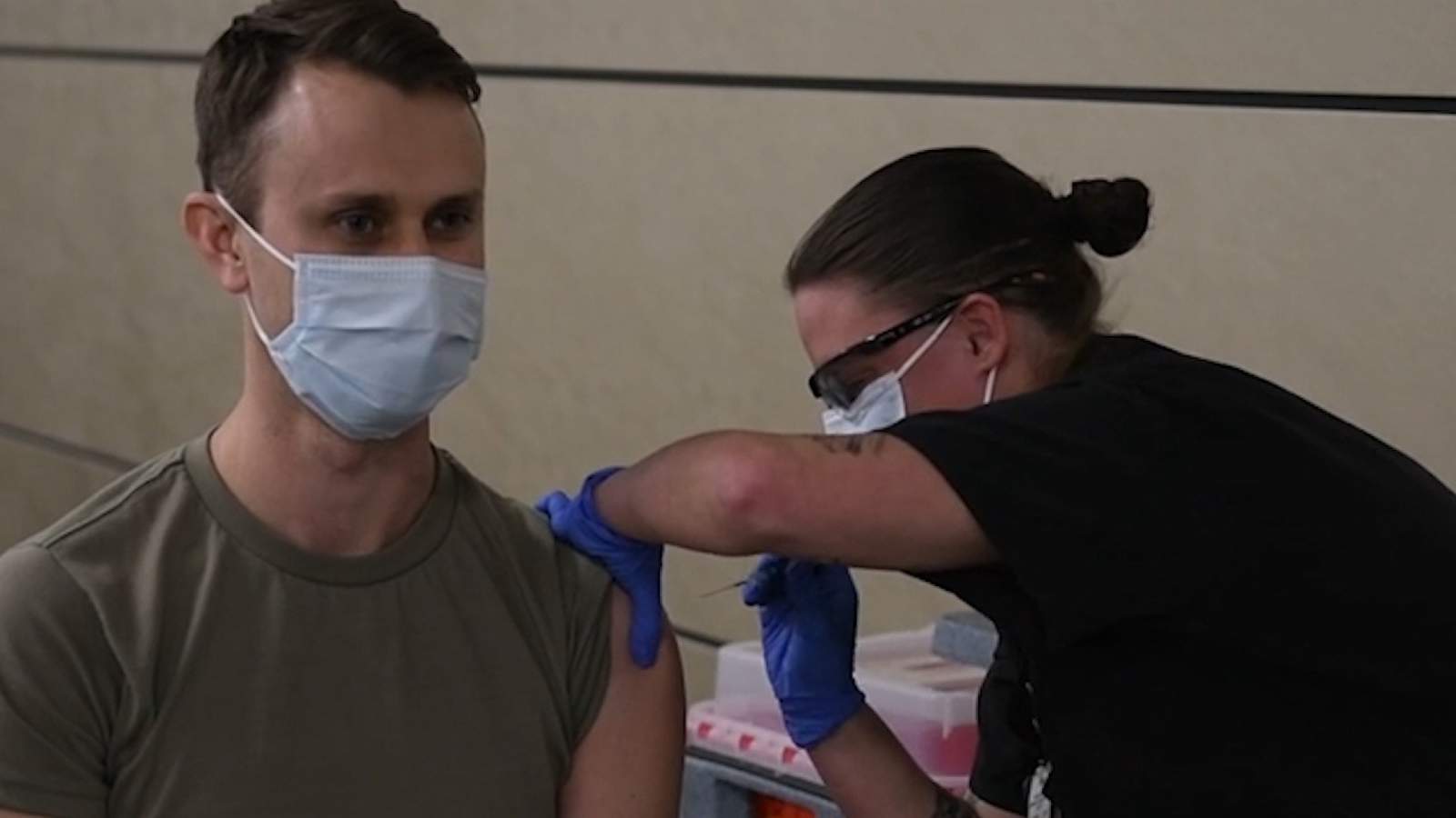 Air Force doctor at JBSA-Lackland first to get COVID-19 vaccine in San Antonio