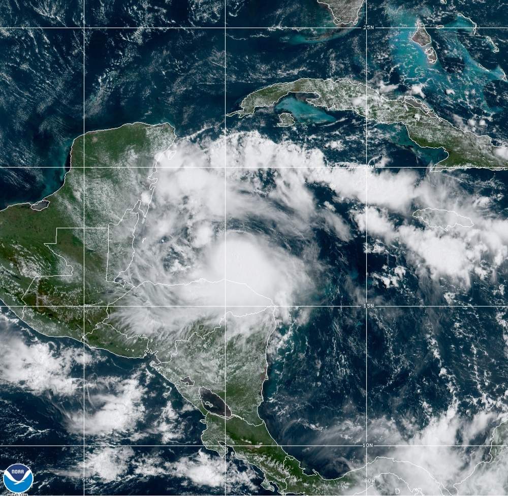 Nana strengthens into hurricane as it barrels toward Belize