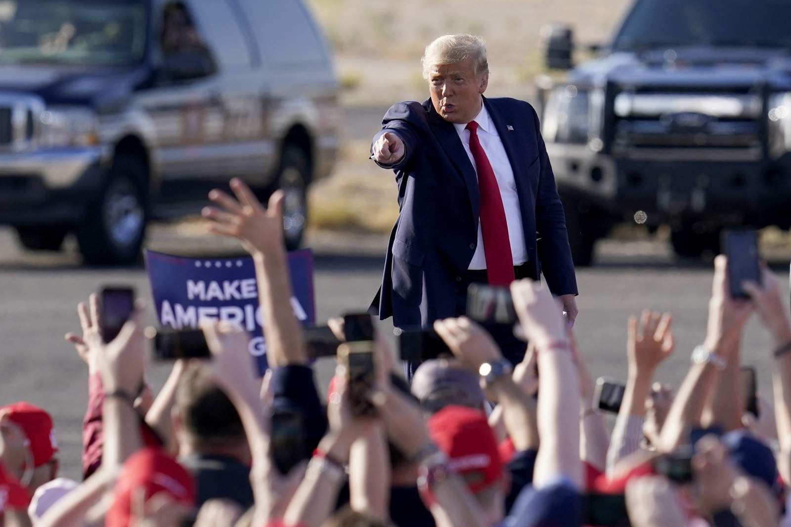 President Trump attends rally in Arizona