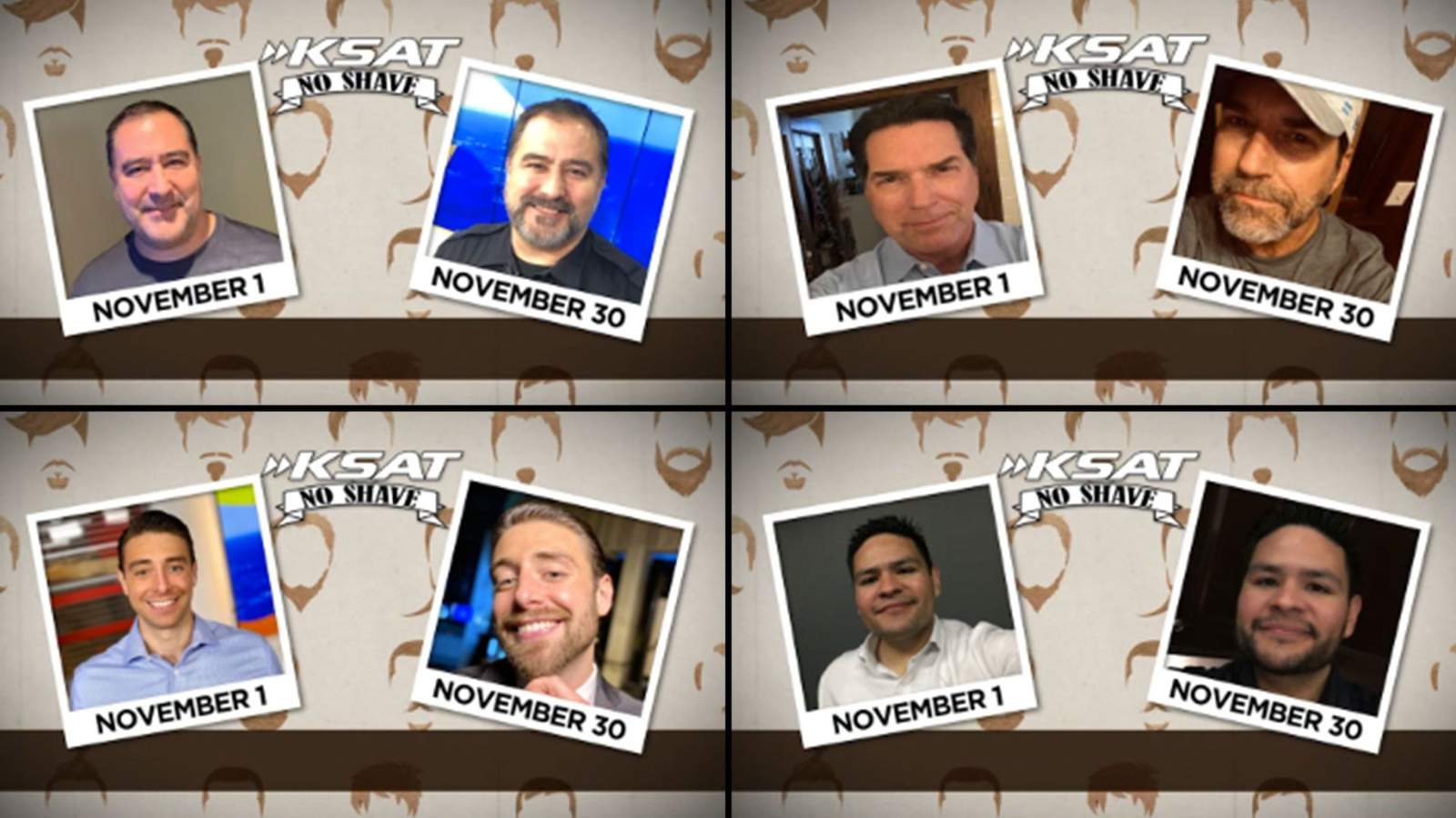 KSAT team ranks 5th in country for No Shave November challenge