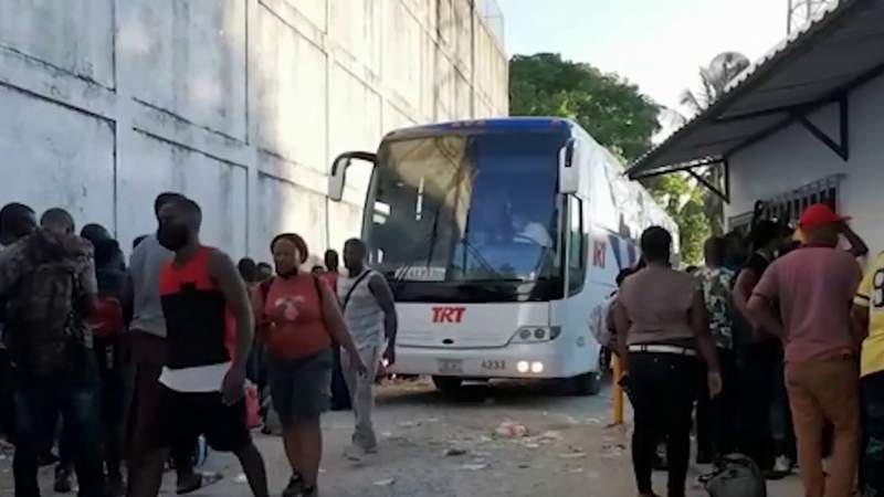 San Antonio organization helps Haitian migrants arriving at downtown Greyhound bus station