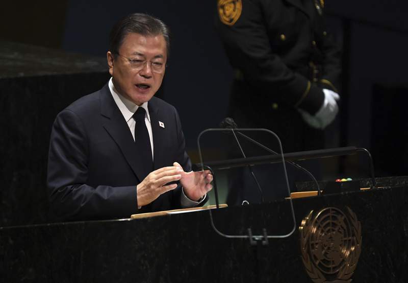 At UN, Moon pushes peace with NKorea after missile tests