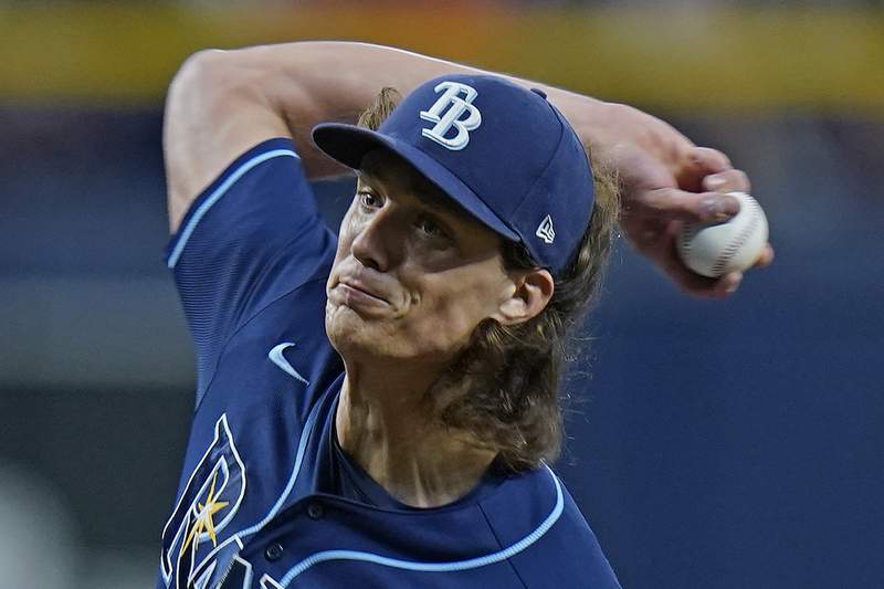 Rays ace Glasnow has elbow tear, no surgery for now