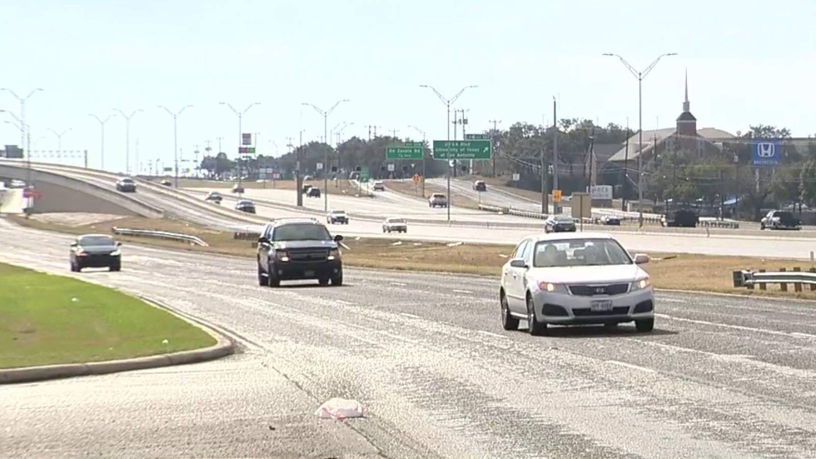 San Antonio highways close as icy rain rises, city officials say