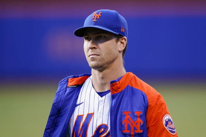 DeGrom pulled with shoulder issue from Mets' 6-3 win vs Cubs