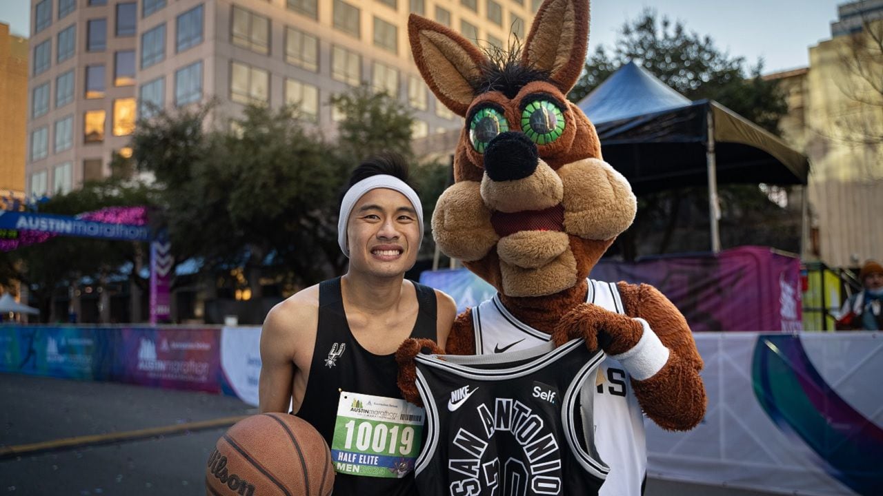 Ben Duong set a new world record on Sunday, Feb. 19 for fastest half marathon while dribbling a ball.