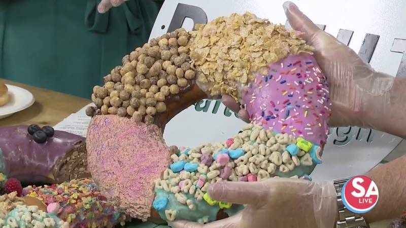 San Antonio bakery offers giant 4-flavor donut