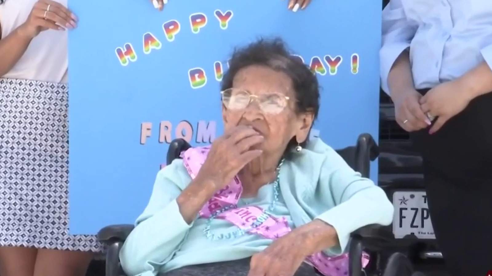 WATCH: Family surprises loved one with car parade on 104th birthday