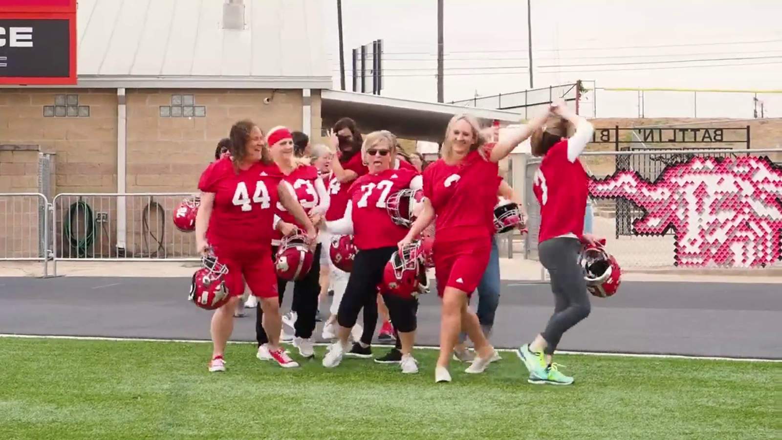 Fredericksburg football moms get ‘goofy’ in hype video for seniors