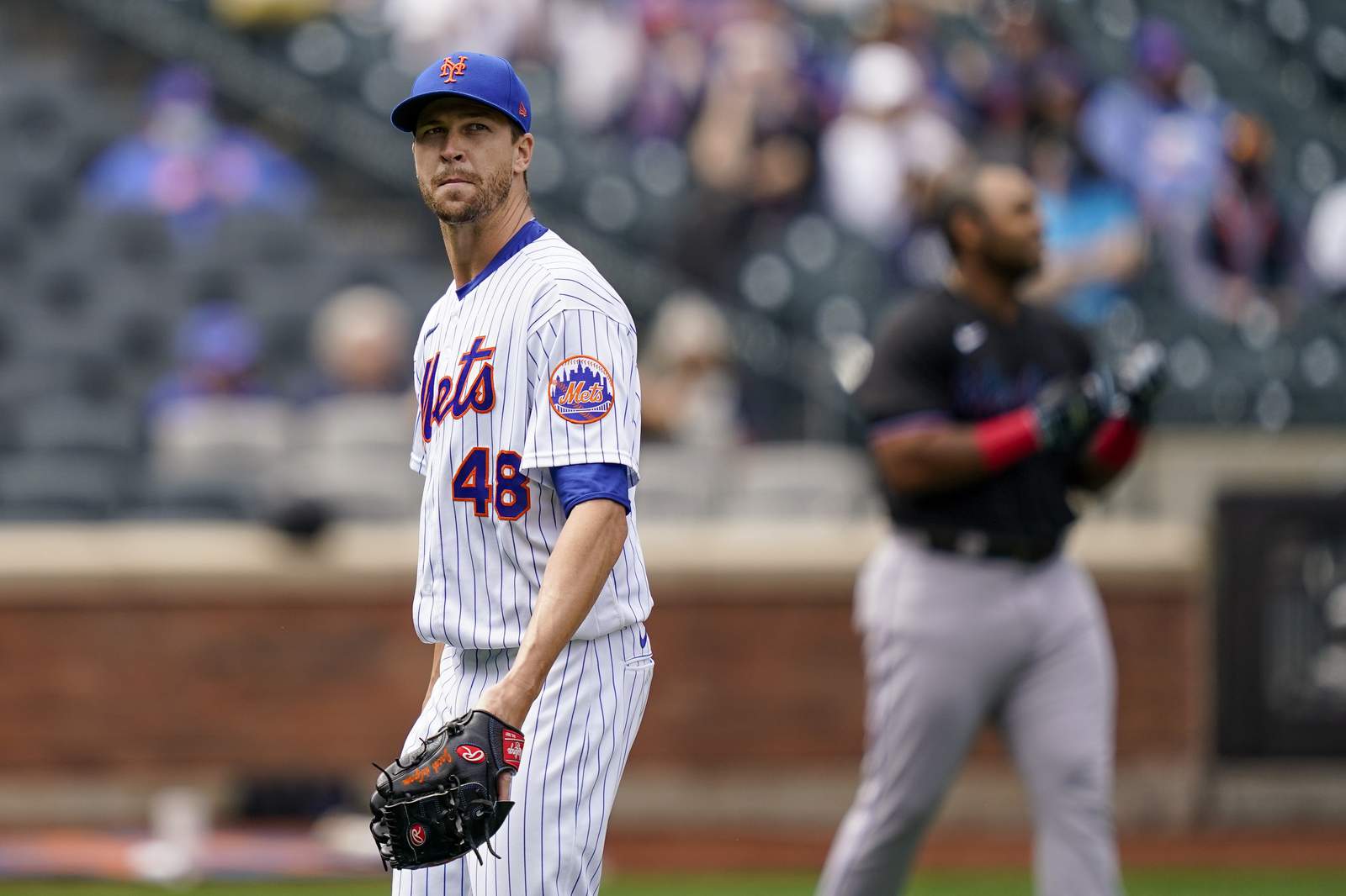 Chisholm homers off deGrom, says heater on 'lighter side'