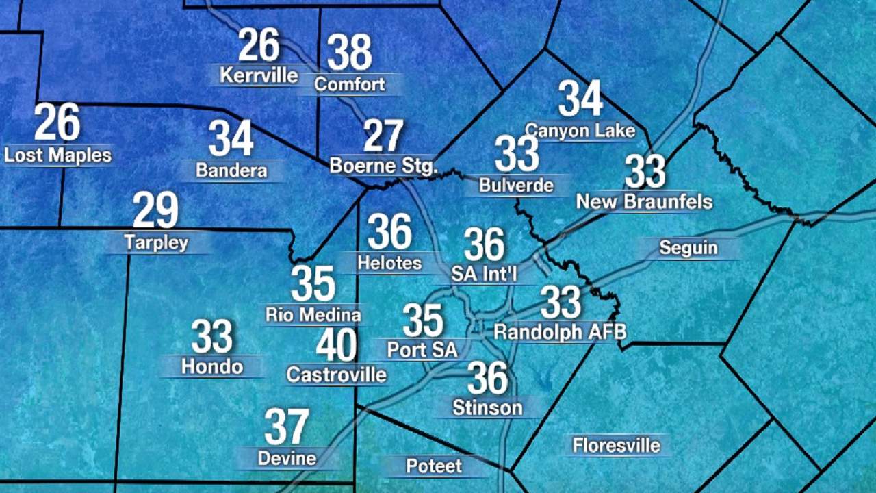 It’s cold and windy! There’s a little mist as well, so roads Wednesday morning may be slippery