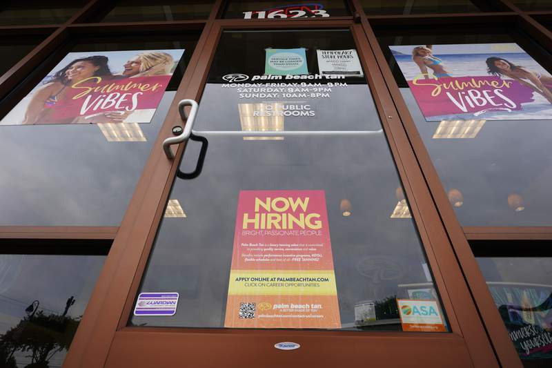 U.S. job openings hit a record 10.1 million in June