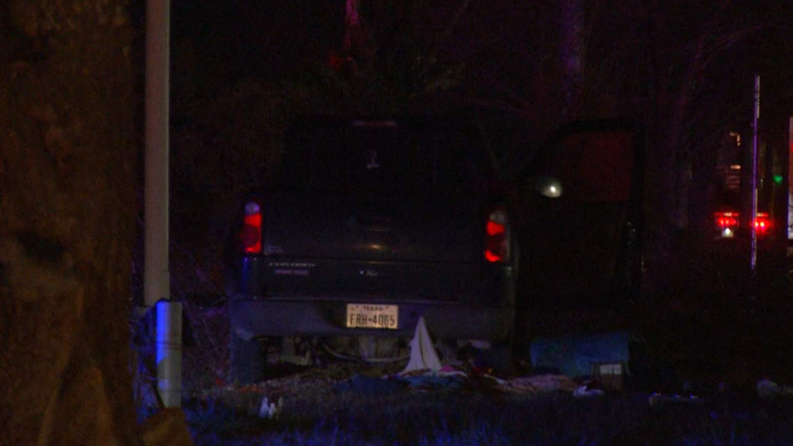 Pair hospitalized after crashing vehicle into tree, police say