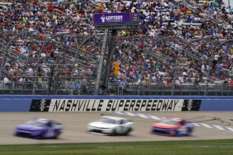 Hendrick trio sets pace at re-opened Nashville Superspeedway