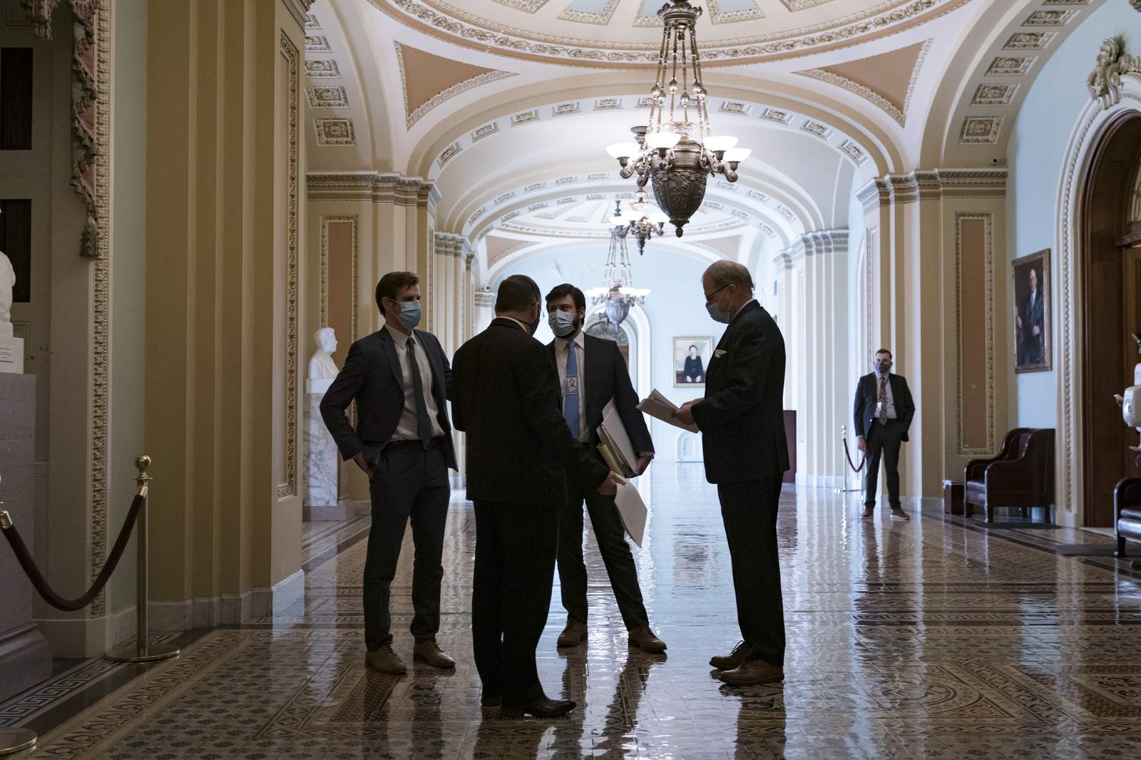 Senate Dems strike jobless aid deal, relief bill OK in sight