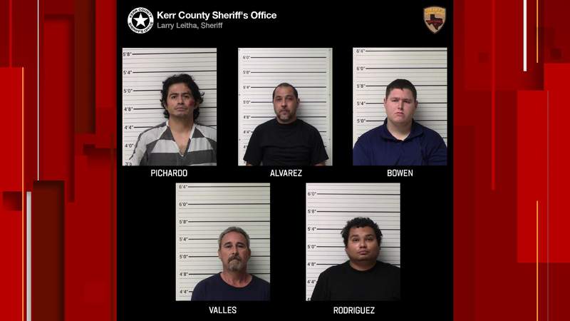 5 men arrested in online child sex sting in Kerr County
