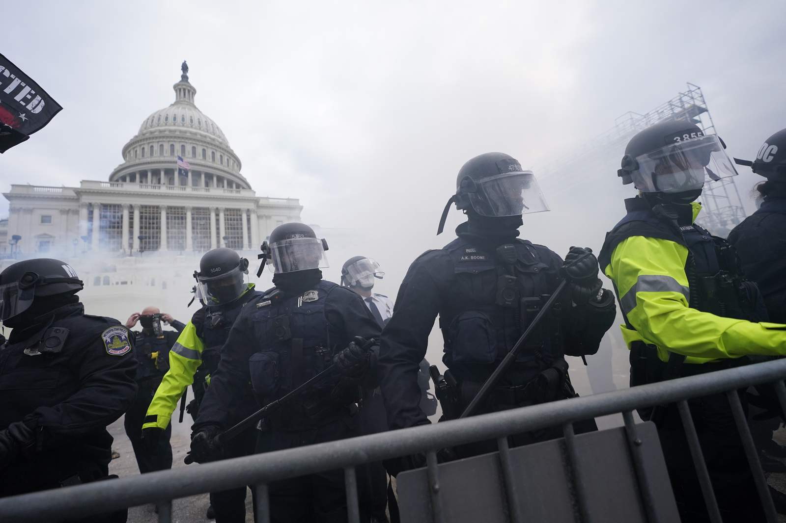Videos, photos from Twitter show clashes at the Capitol