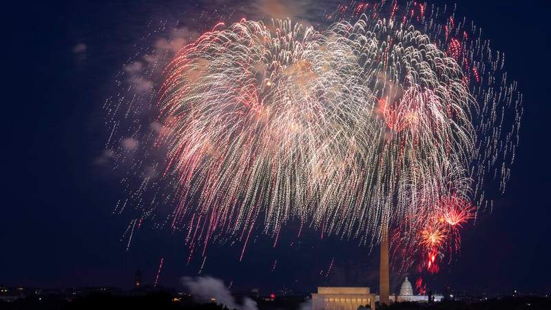 WATCH LIVE: Washington DC fireworks display over National Mall