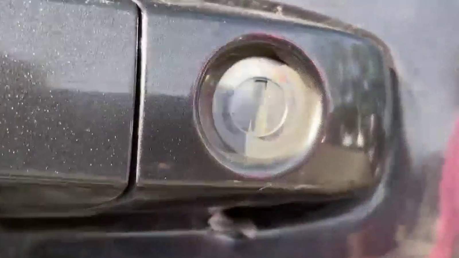 Bicyclist says burglars are ‘hole punching’ their way into vehicles in the area